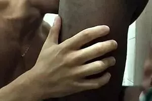 Exhibitionist Mami in the toilet of the tram platform