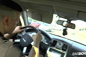 yo, andre lucas on day 3 outdoor interview! college twink gets a big cock massage with assplay.