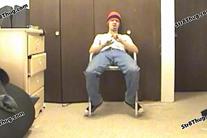 Exclusive behind the scenes with hot straight twink and gay butt licker