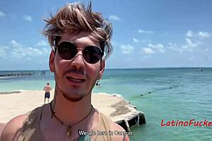 Vaddá válok a forró latinó gay szexben a strandon