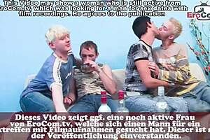 amateur alemán gay grupal con hombres delgados en acción salvaje