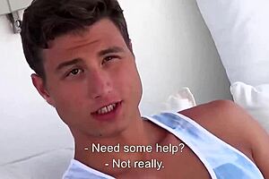 Gorący europejski chłopak szaleje w akcji bez prezerwatywy