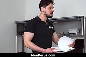 Young shoplifter caught and disciplined by gay mall officer at MenPerps?