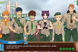 Game friends camp ep 6 - Keitaro se šuká ve sprše s ruským hlasem