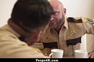 gay guard orders coworker to spread legs wide for perps4k.