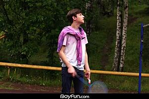 Boyfun - Outdoor Blowjob Turns Into Indoor Twink Bareback Fucking Session