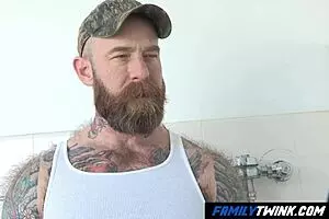FamilyTwink - Red Viking Father Slams His Little Twink Boy in Raw Action