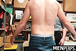 Young Thief Caught and Punished by Gay Security Guard