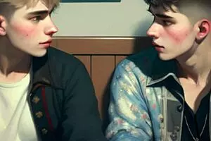 Straight twinks try out college life