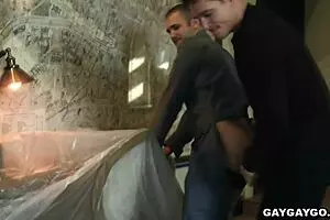 Muscular hunk gets his ass pounded in HD video