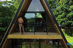 유리 디아즈랑 숲속 샬레 빌려 쾅쾅 박기