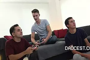 Stepdads Gang Up to Fuck Their Stepsons Hard
