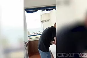 Young hung boys take turns fucking cute blonde twink