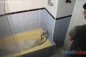 Horny Twinks Get Naughty in Bathroom Encounter
