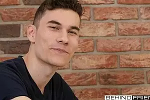 Adorable young gay men having sex