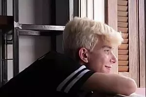 Skinny twink gets blown and fucked by a stud