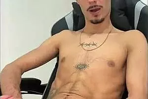 Hairy dick cums on big cock