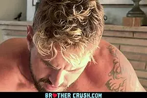 brothercrush - older stepbrother and friend bang hot twink on massage table