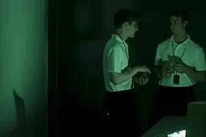 Cute Twink's First Dick in Wild Parody Sexerance Part 2